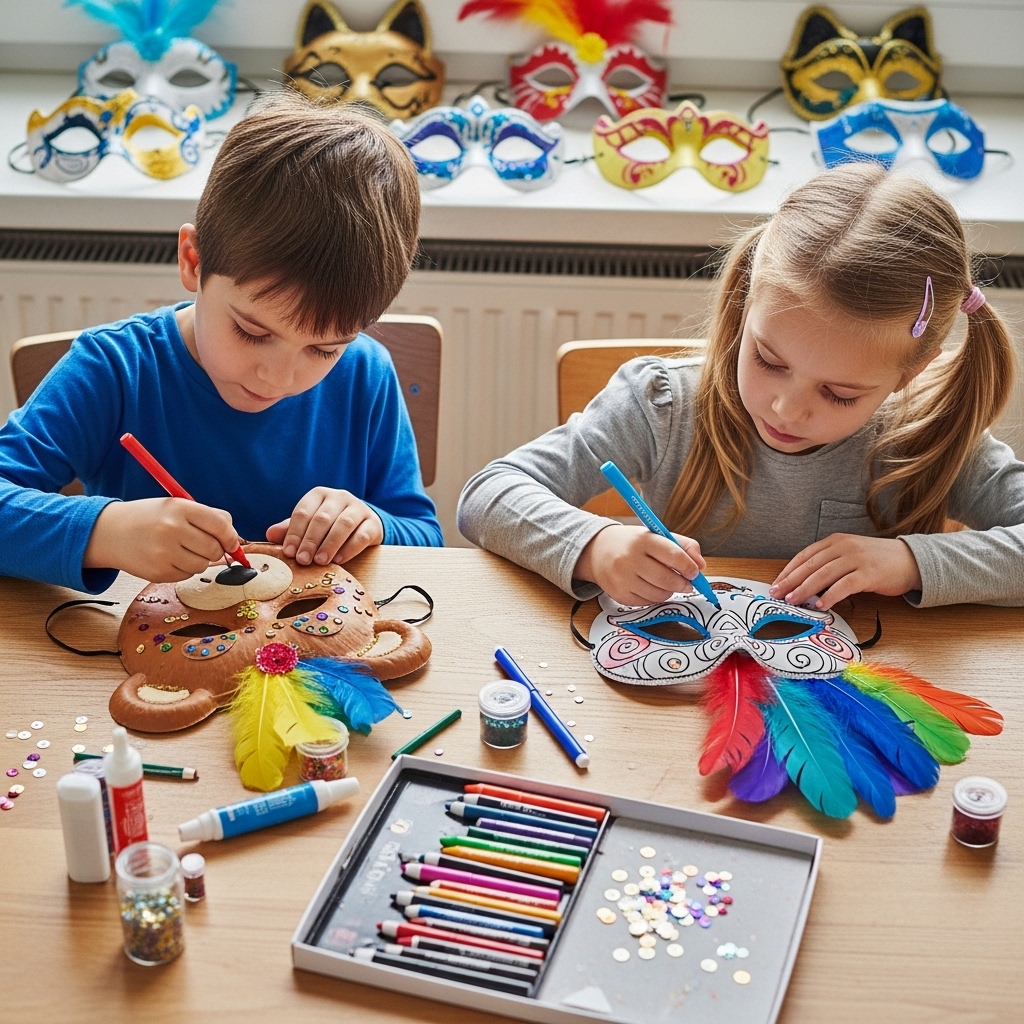 maschere di carnevale da colorare