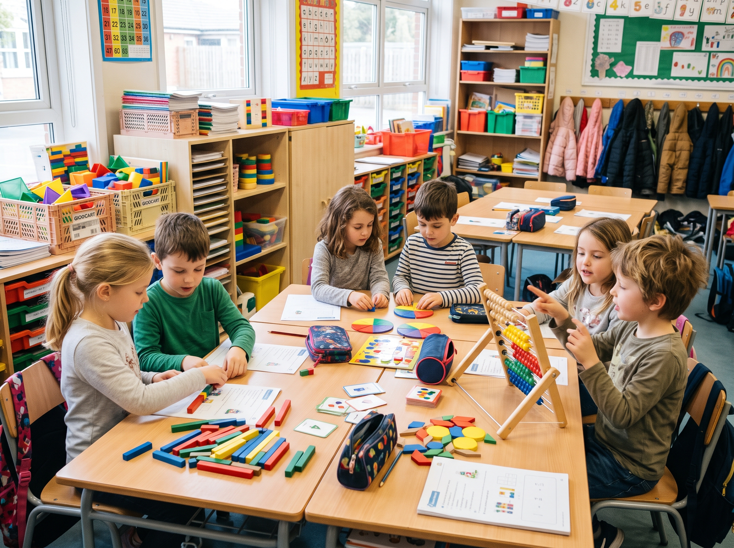 Attività di matematica con materiali manipolativi per la primaria